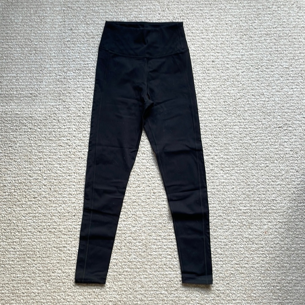 JING Black workout leggings with side cut out details